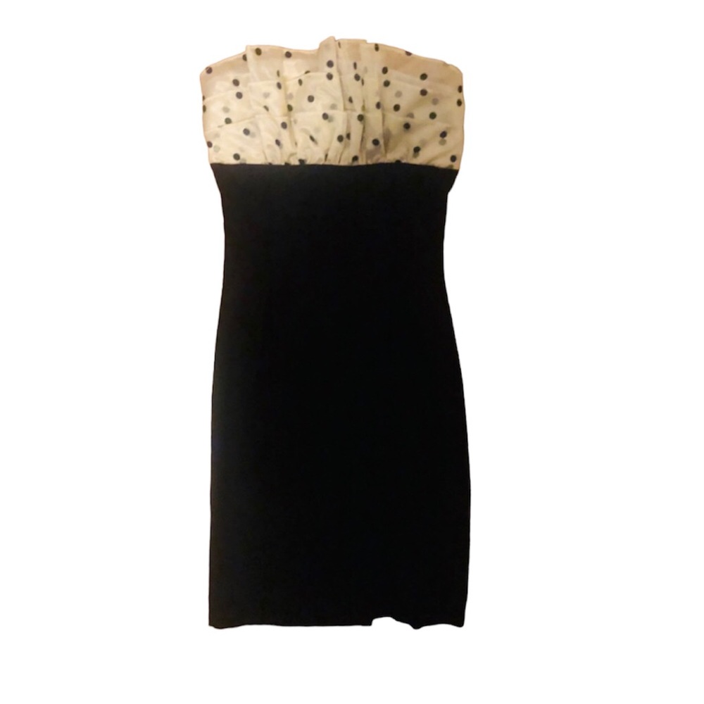 5th Culture Black Spandex Bodes Strapless Dress Size XS